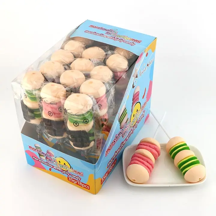 Burger Marshmallow Lolly pop