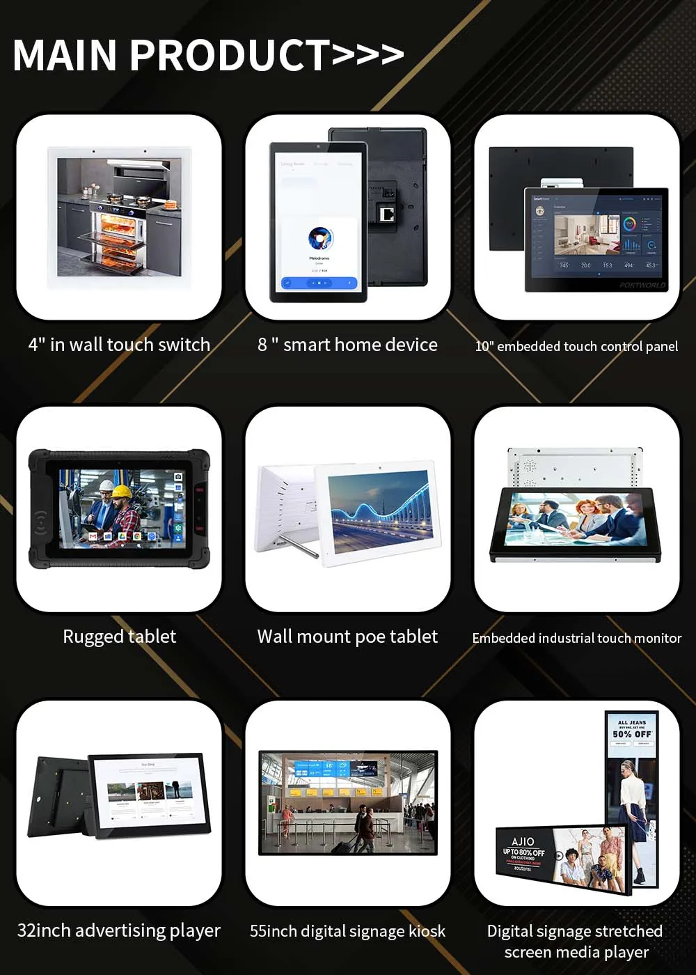 10.1 Inch Home Automation Android Display Smart Home Touch Control