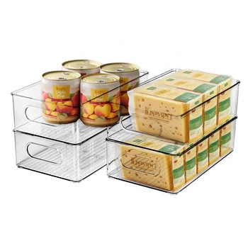 Modern BPA-free Plastic Storage Basket Freezer Bins and Refrigerator Food Organizer Kitchen Fridge Drawer Fruit Storage Box