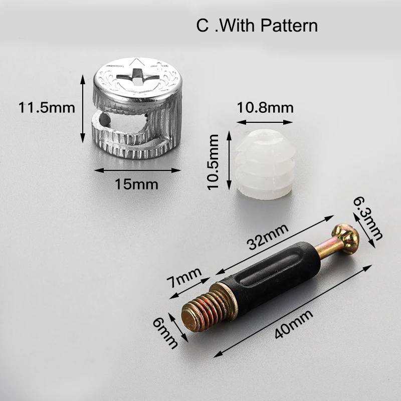 3 в 1 соединительный элемент крепления для кабинета, мебели, соединительный болт
