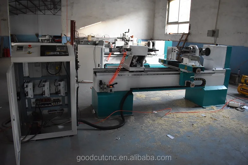 Cnc Atc Wood Turning Lathe Machine Wtih 4 Atc Tools for Bowl