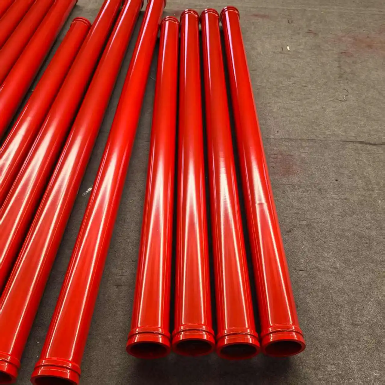 Heng Yuan 5 Inch Twin-wall Wear-resistant Concrete Pump Straight Pipes Green/Red/Yellow Options OEM/ODM Service 6 Months