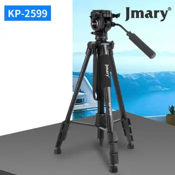 KP2599 Professional Aluminium Alloy Fluid Head Monopod Stand Video Camera Tripod detail image