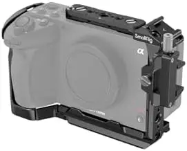 For SmallRig Cage for Sony FX30 for HDMI Cable Clamp Classic Bright Black Surface NATO Rail Modular Design Compatible Camera detail image