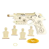 Natural Wood Color Rubber Band Gun - Falcon