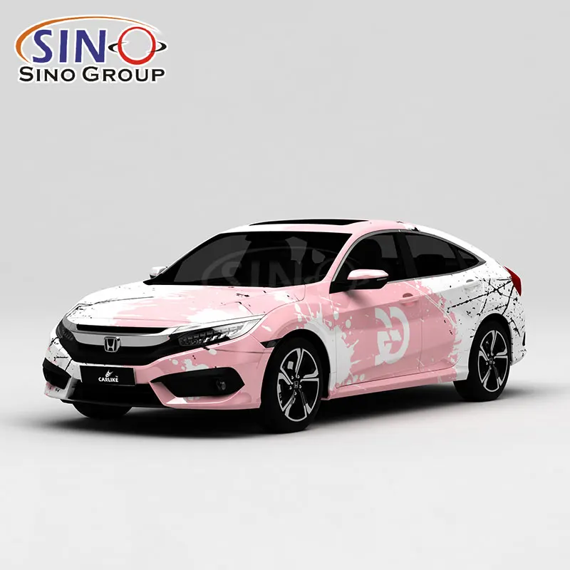 Wholesale Custom Design Car Vinyl Sticker Films Vinyl Foil Cartoon Texture Gradient Auto Wrap Vinyl With Digital Printing