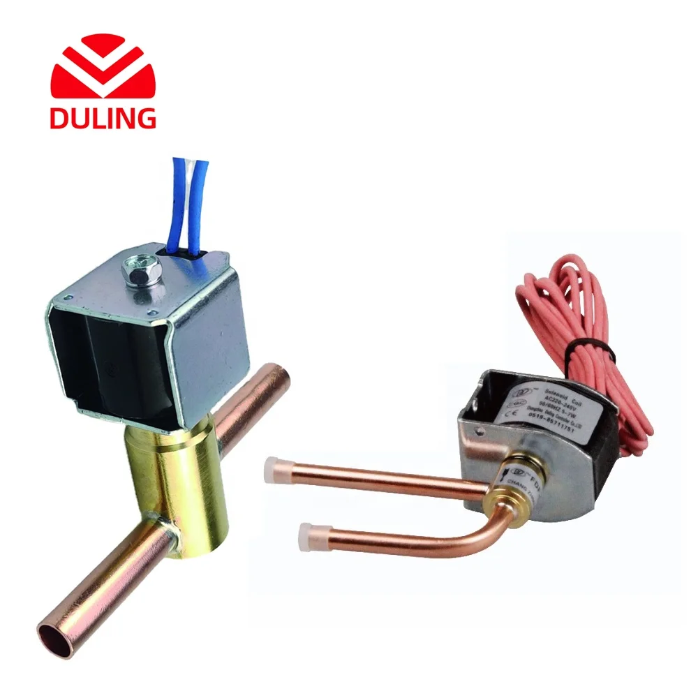 Professional Factory DC 24 v Normally Closed Brass 2 Way FDF Solenoid Valve Used in Refrigeration System
