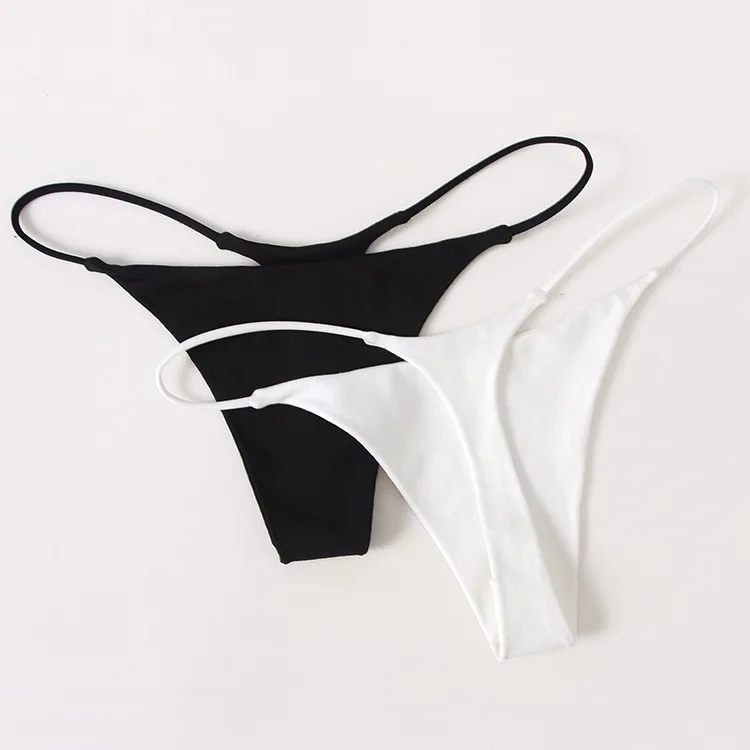 Cotton G String Women Panties Sexy Briefs Thong Low Waist T-back Beach  Bikini Underwear Female Lingerie