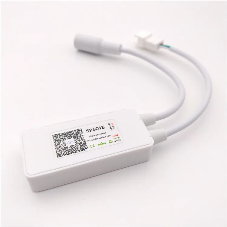 Alexa Google Smart Home SPI Voice APP Control Rgb WS2811 WS2812B SK6812 Addressable Led Strip Sp501e Wifi Controller
