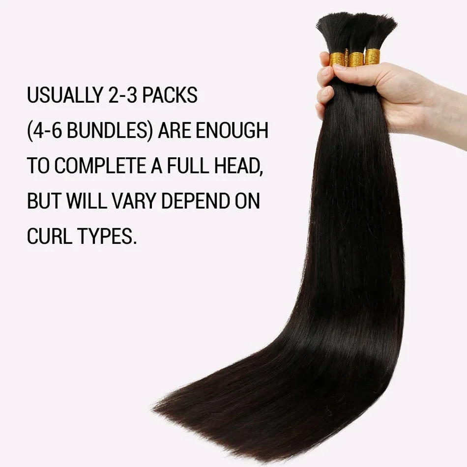 Echthaar Bulk Für Braiding Flechthaar Natürlich Weich_voghion.com