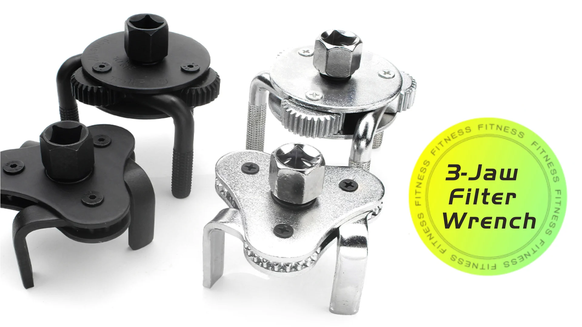 Universal Adjustable 3 Jaw Oil Filter Cap Wrench For Auto Repair Tools