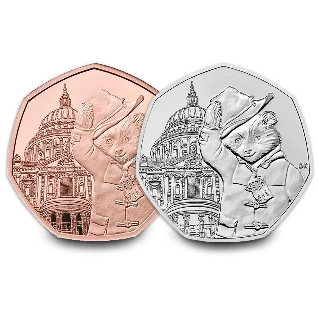 ヴィンテージ/アンティークコイン,パディントンベア50ペンス 【公式通販】