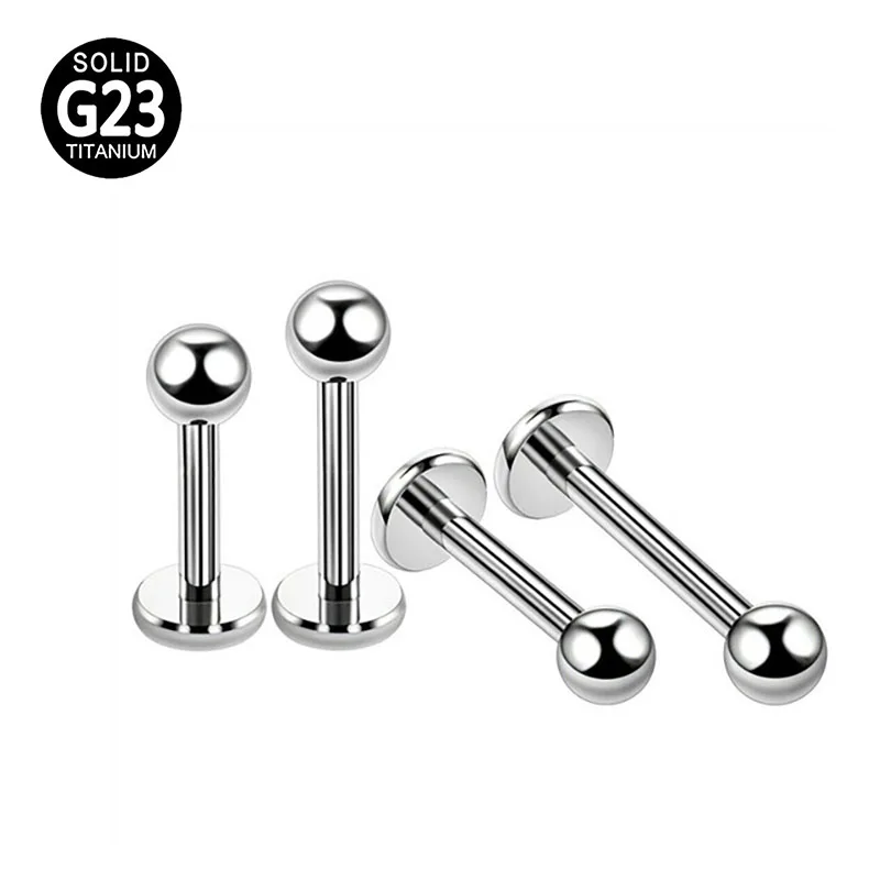 thumbnail image 2 of Tragus Piercing Jewelry 16g G23 Titanium Flat Back Stud Earrings 16g Hypoallergenic Cartilage Tragus Jewelry O 519621 2 of 14