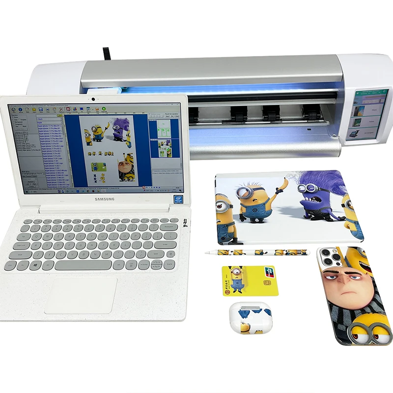 DAQIN Custom Sticker Skin Cutting Machine Screen Protector Cutting Machine for Mobile Phone Tablet Laptop