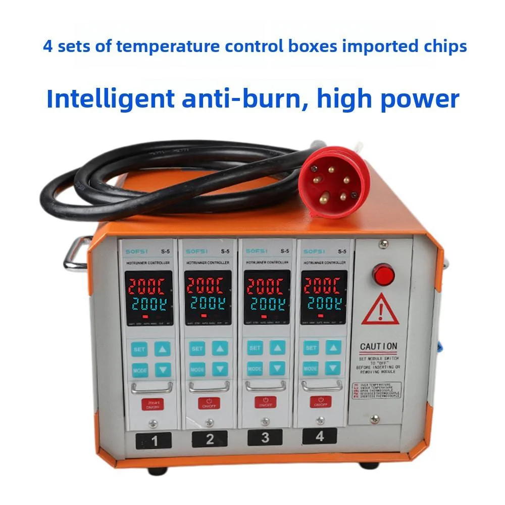 XRKC S-5 85-265VAC IP65 Hot Runner Temperature Controller with LED Display 6-Zone for Plastic Industry Mould Temperature Control