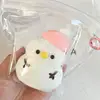 Pink-hatted snowman