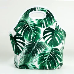 Оптовая продажа Лидер продаж сублимационная Изолированная большая неопреновая сумка-тоут для