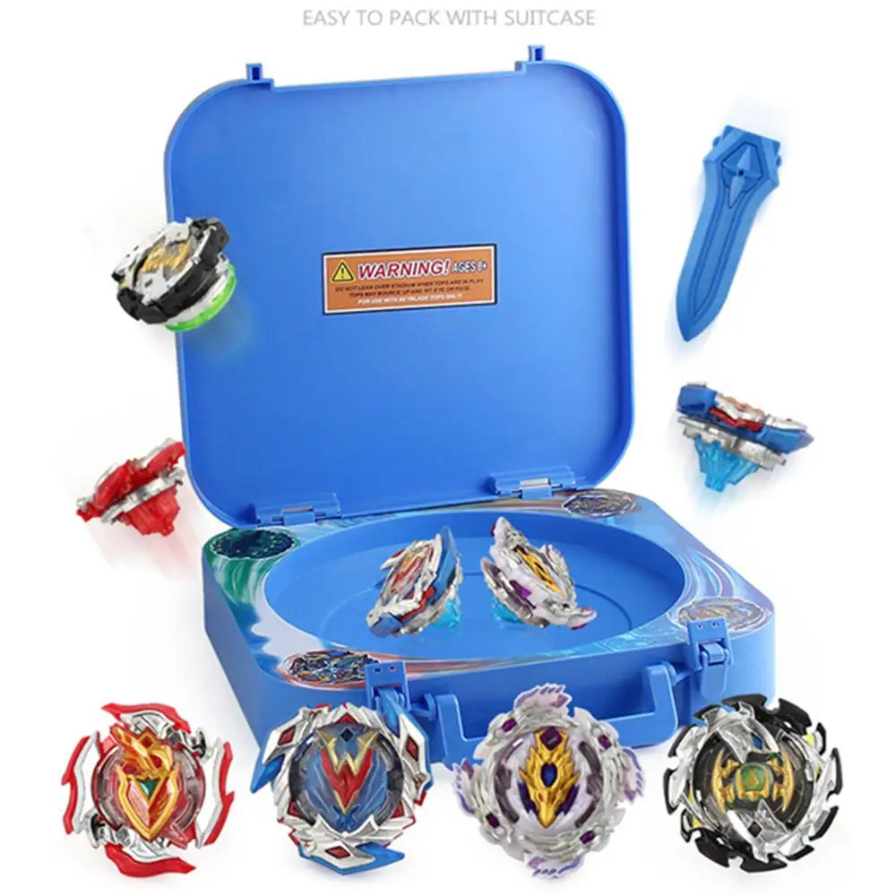 Детский набор для вращения с портативной коробкой и боевым основанием, наборы боевых гироскопов из сплава с пусковым устройством