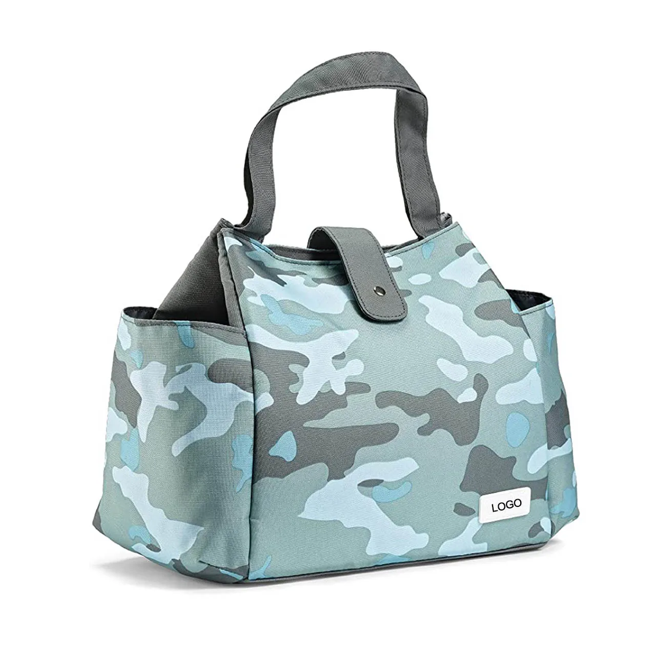 large tote bag with water bottle holder