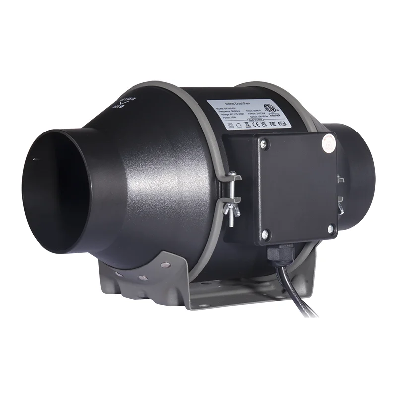 Description Picture 5 of item4/ 6 /8/ Inch KingBrite Grow Fan Home Hydroponics System High Quality Duct Fans For Led Grow Light System