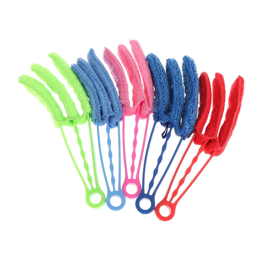 Microfiber Removable Washable Cleaning Brush Clip Household Duster Window  Leaves Blinds Cleaner Brushes Tool