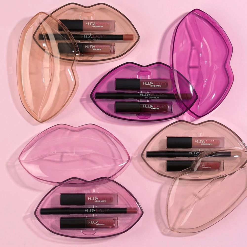 
 Худа Big Mouth метка частного назначения удобная кисточка, которая помогает равномерно наносить блеск для губ по 3 предмета в комплекте удобная кисточка, которая помогает равномерно наносить блеск на customstick выдвижной глазури Худа прозрачная коробка