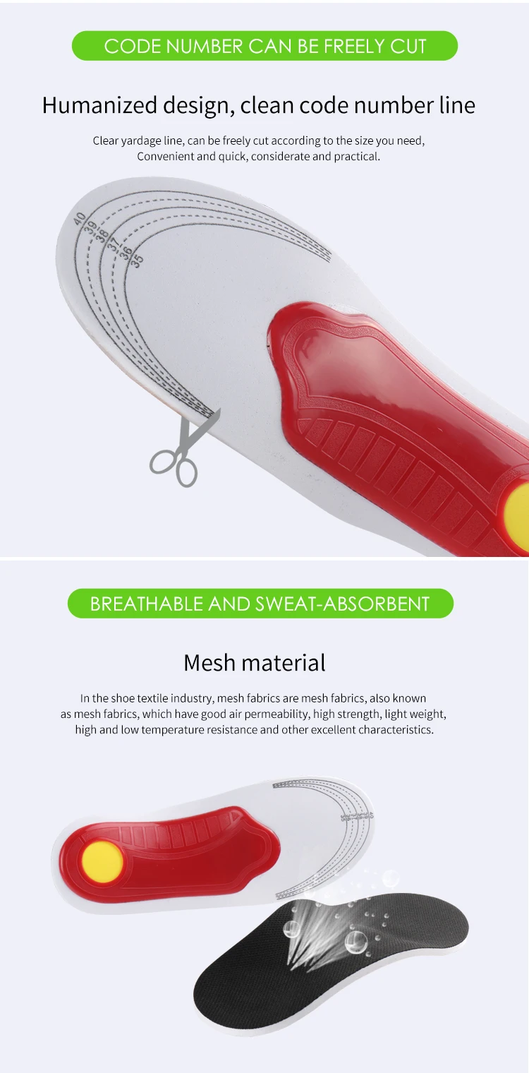 Joghn Flatfoot Orthopedic Orthotic Arch Support Insole Corrector For