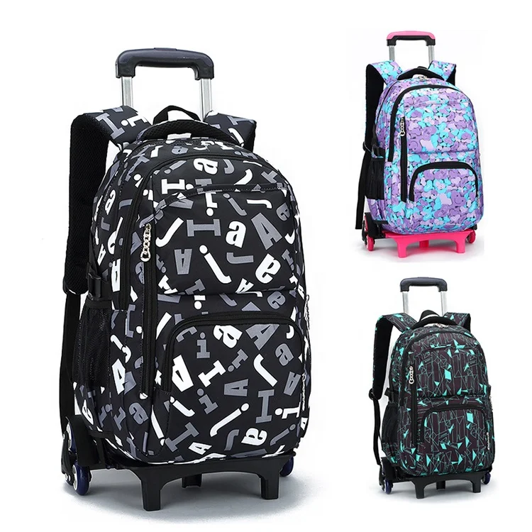 Di Modo Personalizzato Logo Della Ragazza Del Ragazzo In Grado Di Salire Le  Scale 3 Ruote 6 Ruote Trolley Per Sacchetto Di Scuola Zaino Trolley - Buy  Trolley,Trolley Per Lo Zaino,Bella Con