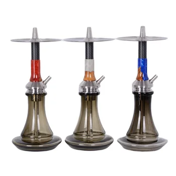 Wholesale Medium Stainless Steel Hookah Wooden Shisha Carbon Fiber Ins ...