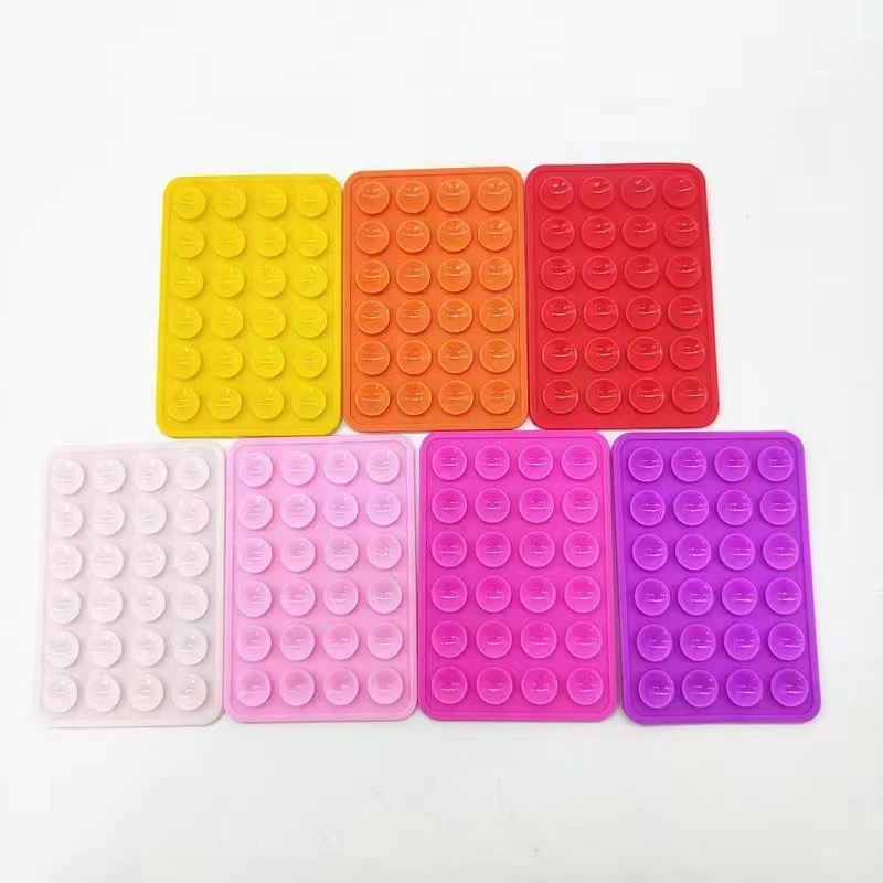 Mobile phone suction cup square 24 small for charging treasure silicone super suction