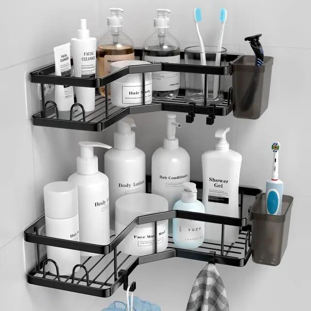 New Arrival Shower caddy  Bathroom Storage Rack Kitchen Wall Mounted Storage Organizer