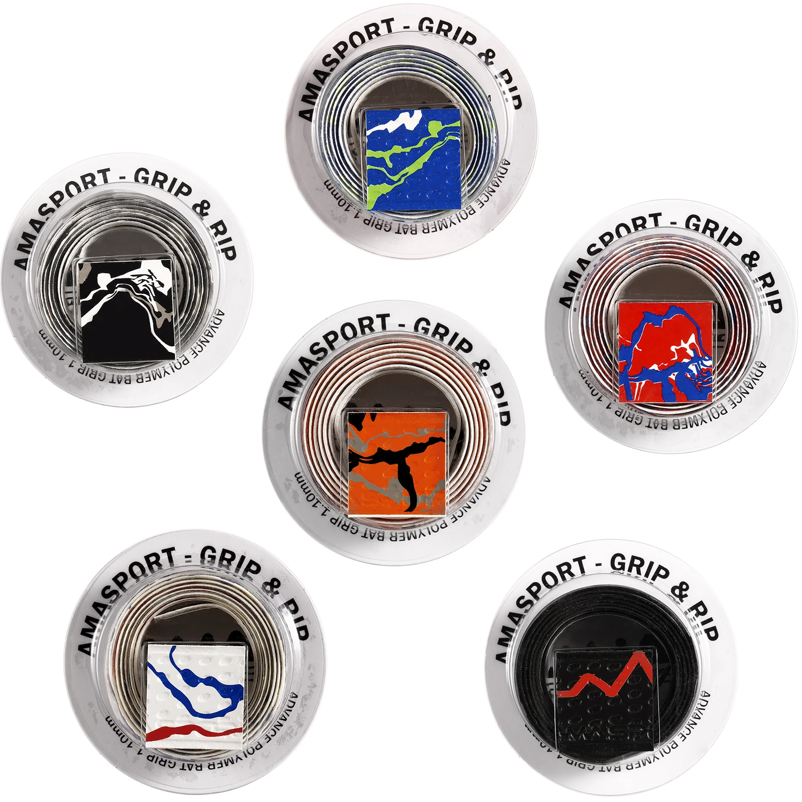 Amasport Pro Feel Full Adhesive Baseball Bat Grip Tape Comfortable Back