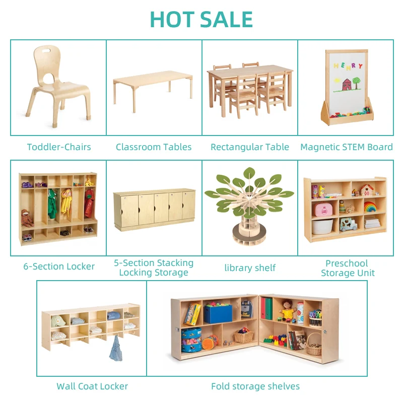 Wooden Montessori Reading Tree Bookcase with Seat for Kids Preschool Library Bookshelf Daycare Furniture with Storage