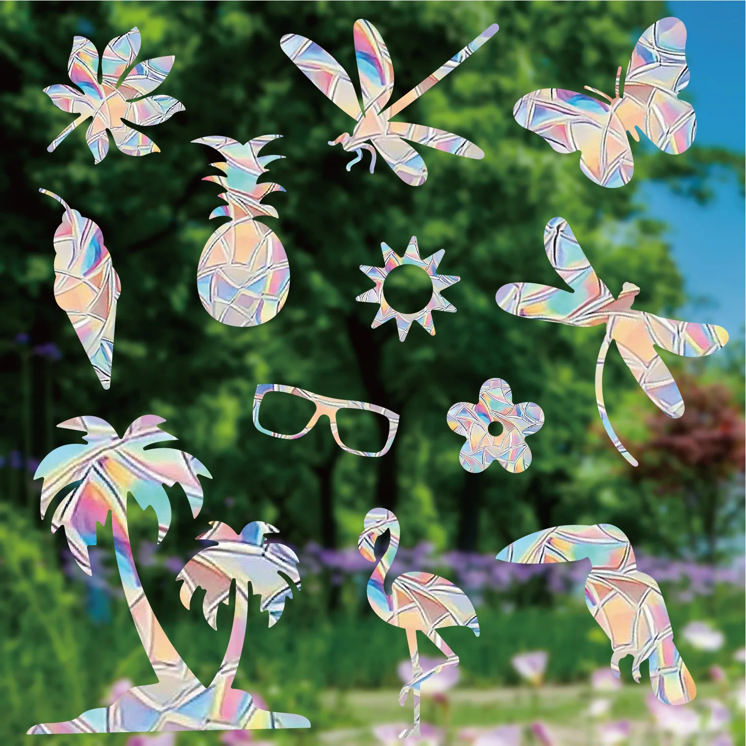 Prisma Raamstickers, 3 stuks, zonnecatcher, stickers, raamstickers, regenboog, zonnenstickers, raam, regenboog, raamfolie, zonnecatchers Windows, geschikt voor glazen ramen, lichtvangerstickers