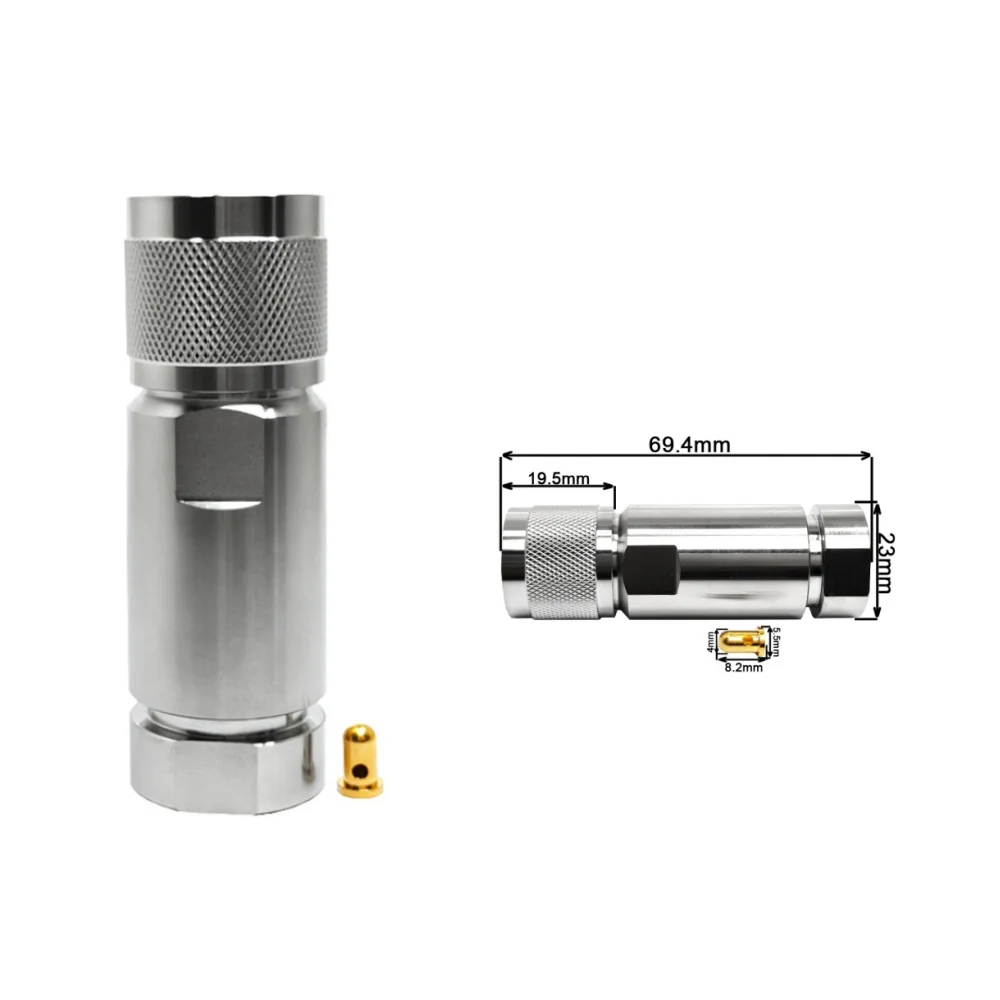 RF Connectors HN Type Clamp Male Plug for RG217 Cable