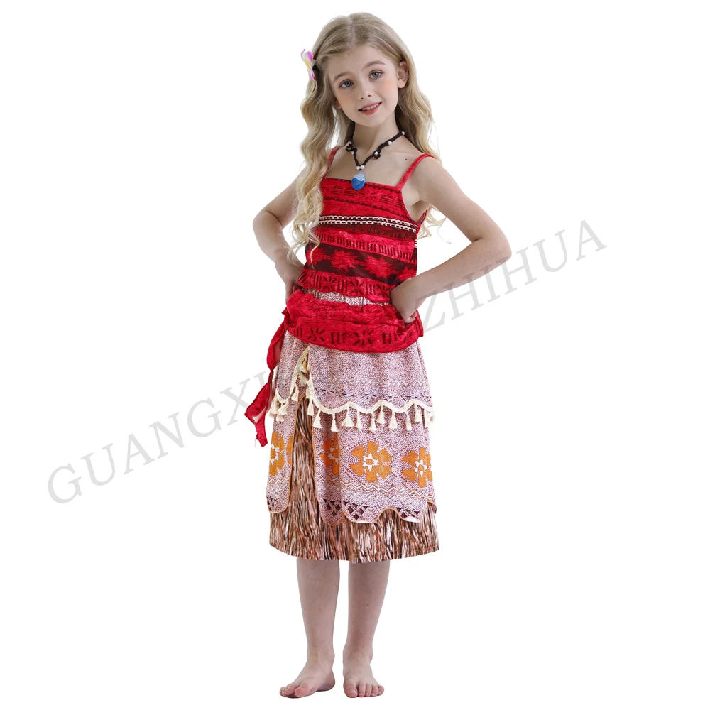 Fantasia De Moana Para Crianças, Vestido De Princesa Vaiana Para Meninas,  Vestidos De Festa Para Cosplay - Conjuntos De Roupas - AliExpress