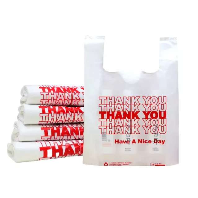 manufacturer's customization t-shirt plastic bags plastic take-out bag thank you plastic bags