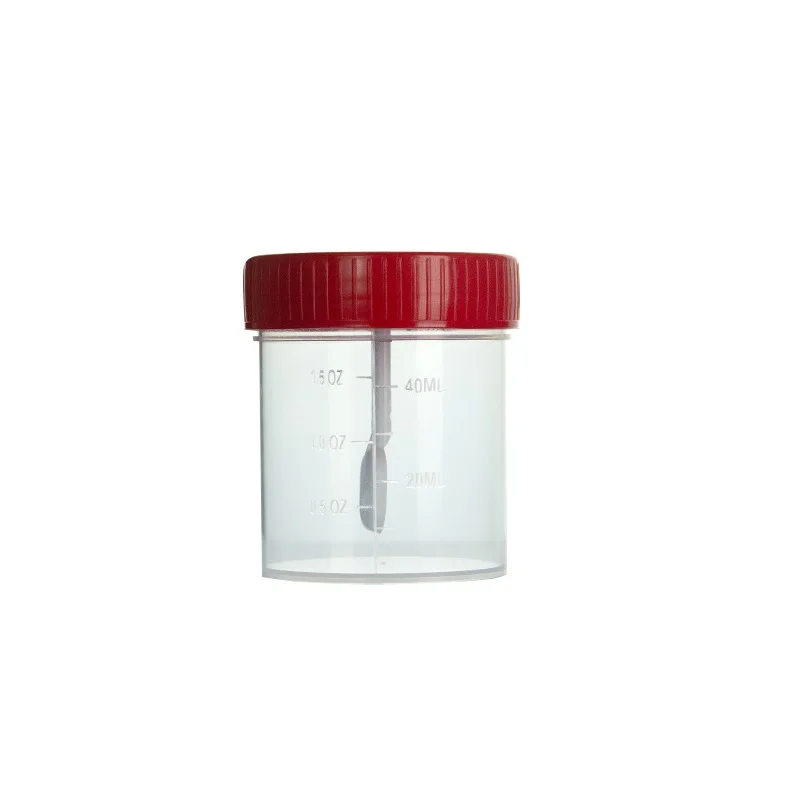 Data Brand Customizable Plastic 5ml & 10ml Sampling Cup with Spoon Stool Container manufacture