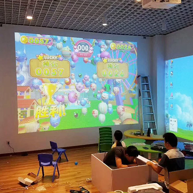 Most popular interactive wall games wall projection All in one Advertising Equipment for school educational environments