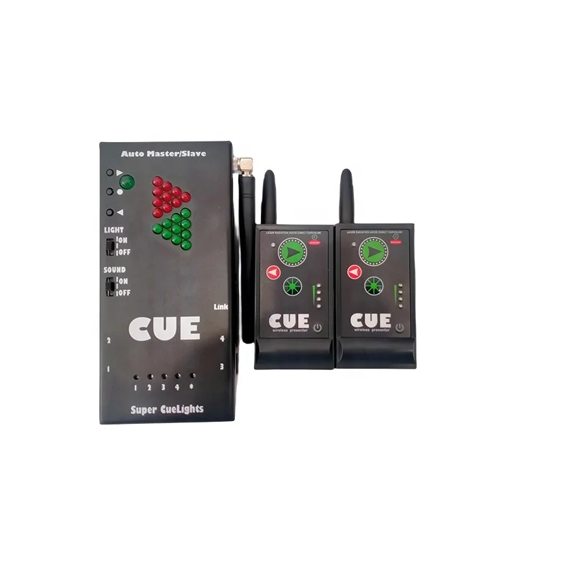 Super Cuelight Presenter Remote One Receiver and Two Transmitters for PowerPoint Presentation Reminders