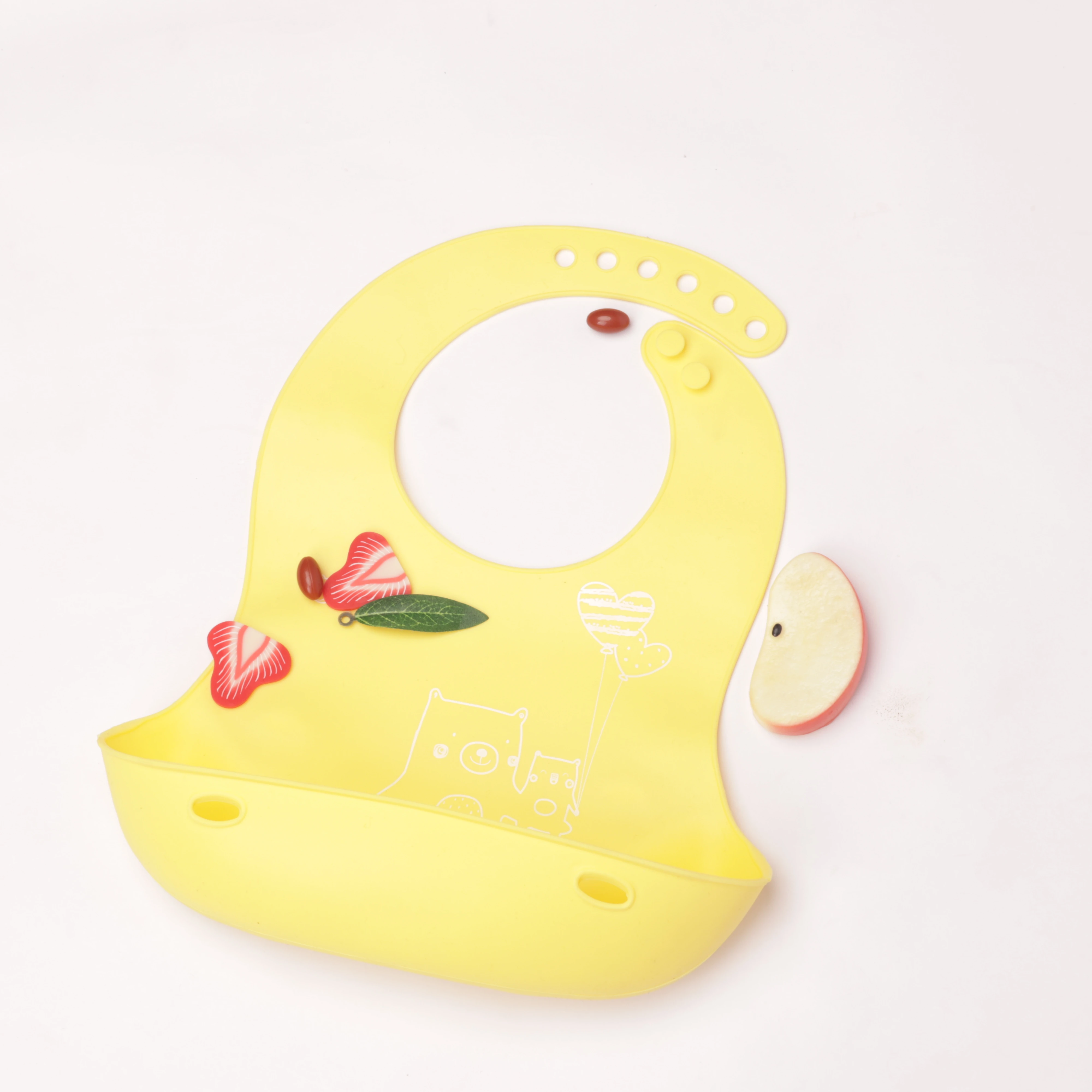 Горячая продажа Детские силиконовые нагрудники милые животные Бегемот нагрудник