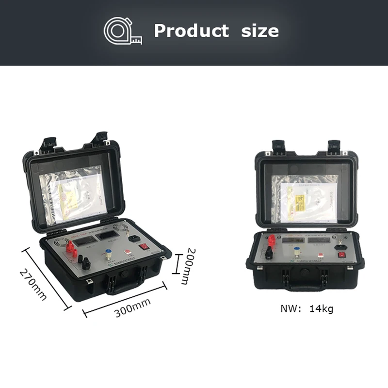 Testeur de rsistance de boucle lectrique numrique KDHL-100A 100A,  micro-ohmmtre de rsistance de contact pour applications en laboratoire et  en R&D