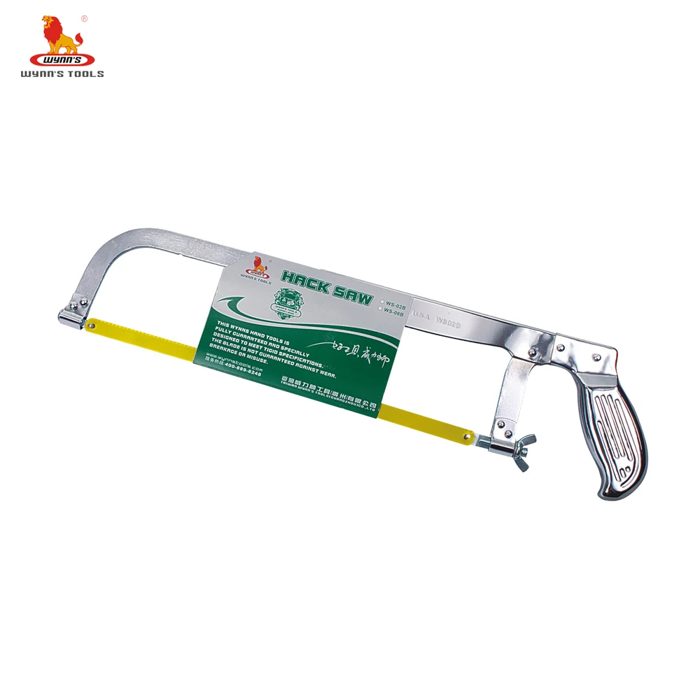 Chrome Plated Retractable Adjustable Hacksaw Frame with Steel Handle