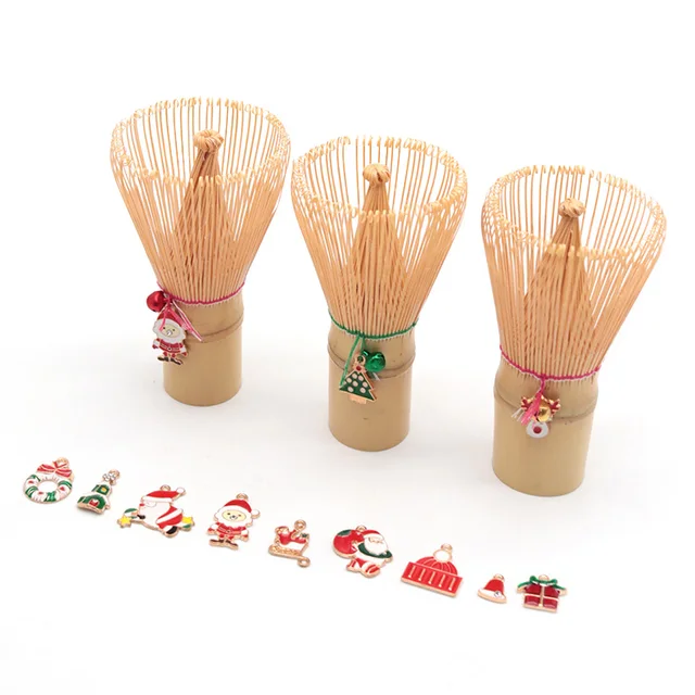 Wholesale Lowest Price Matcha Eco Chasen Long Bamboo Matcha Whisk Set with Custom Logo Travel Bamboo Packaging Engrave