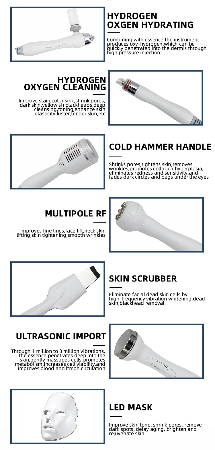 Top 2022 Portable 7 In 1 Hydra Skin Care Beauty Hydrodermabrasion Facial Machine  Microdermabrasion Machine