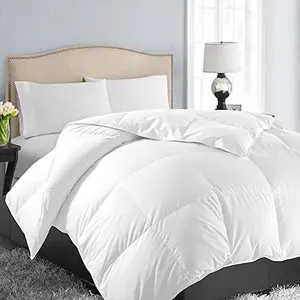 Custom Size Bed Quilt Breathable White Polyester Cotton Fabric Quilted with Vacuum Bag for Home or Hotel