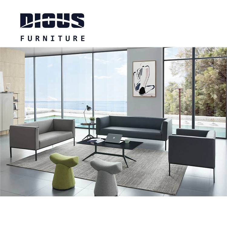 Dious lounge furniture sofa set two seater sofa blue sofa