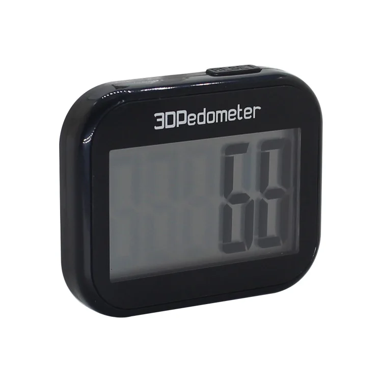 Gift sports health Multi-function 3D Digital Display Sensor Walking Running Step Distance Counter Tracking Pedometer with Clip