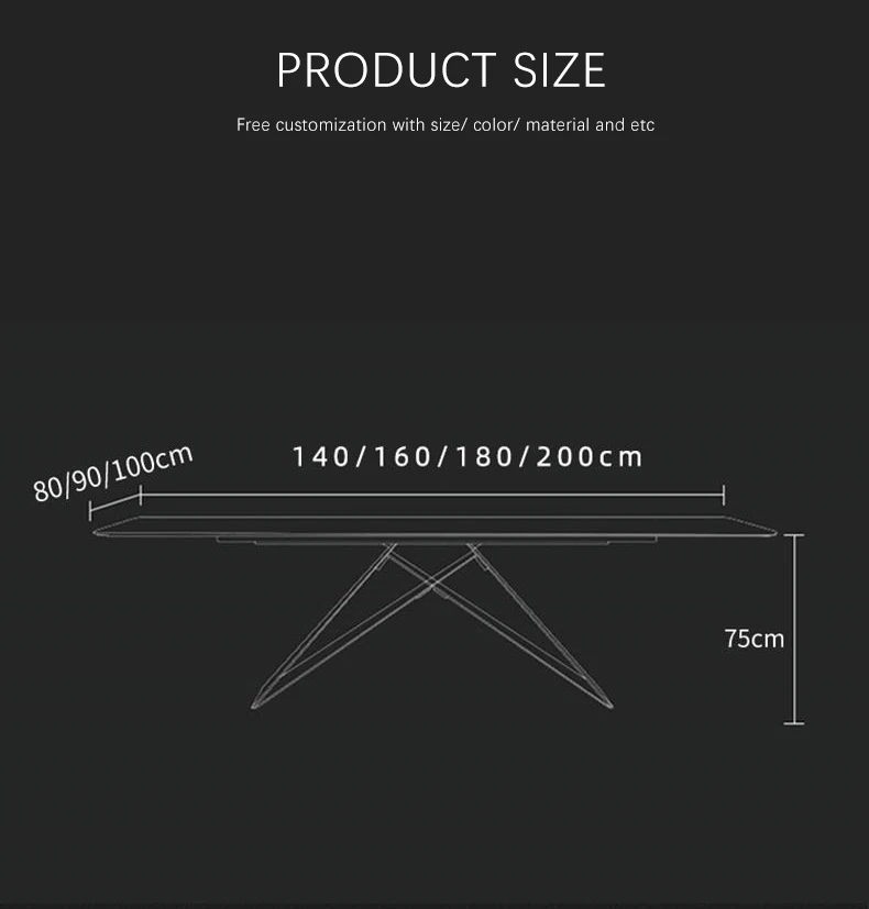 Home Furniture Nordic Modern Dining Table And Chairs Luxury Sintered