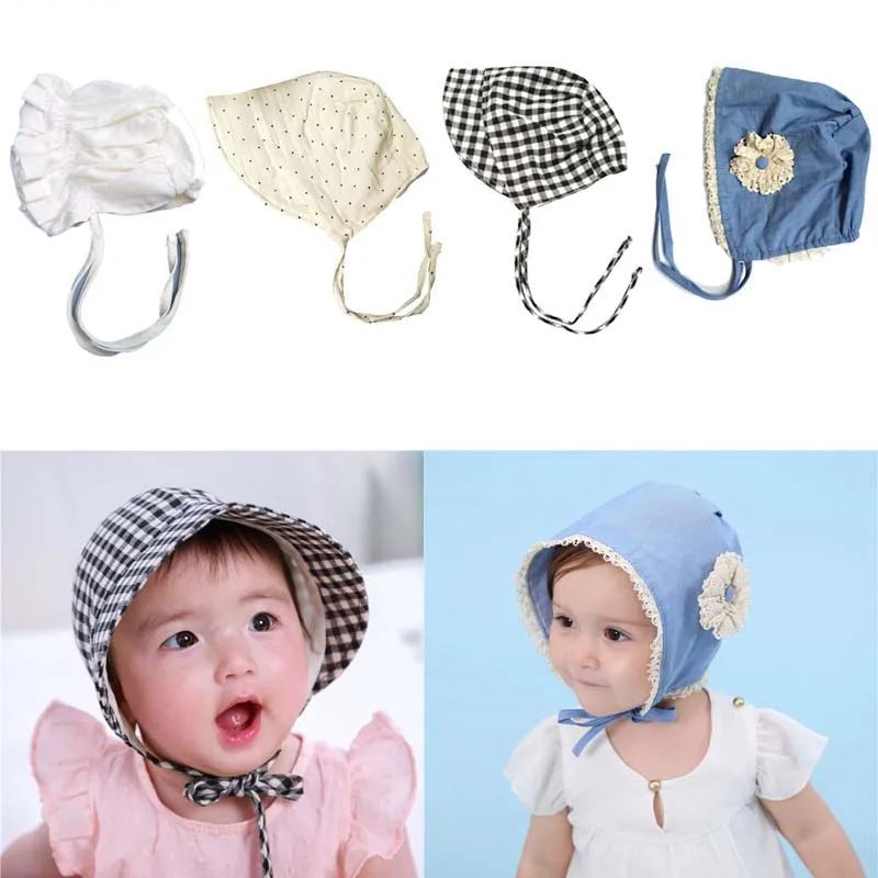 Nouveau Né Bébé Chapeau Bébés Bonnet Et Moufles De Protection - Coton Bonnets Bowknot Chapeaux Pour Bébé Fille Garçon Enfant Naissance 0-6 Mois